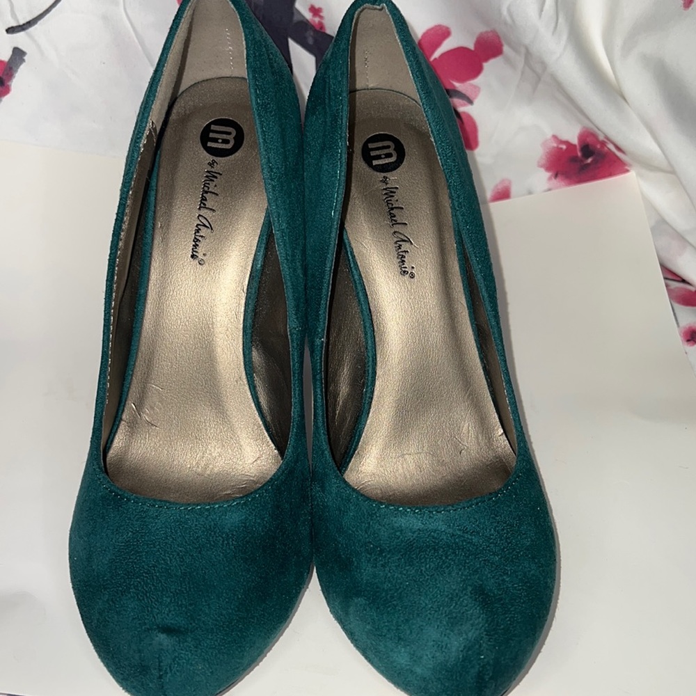 Michael Antonio Emerald Microfiber Suede